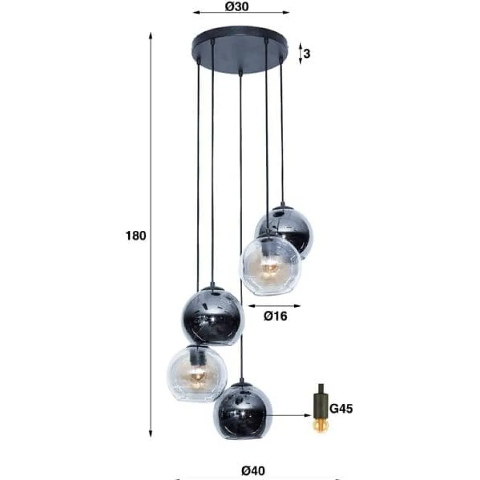 Hanglampen*HUUS Hanglamp Colbie