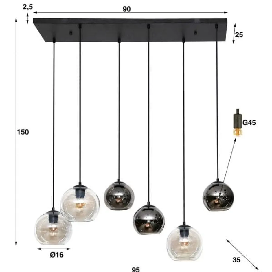 Hanglampen*HUUS Hanglamp Colbie