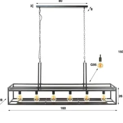 Hanglampen*HUUS Hanglamp Doris