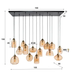 Hanglampen*HUUS Hanglamp Leonora