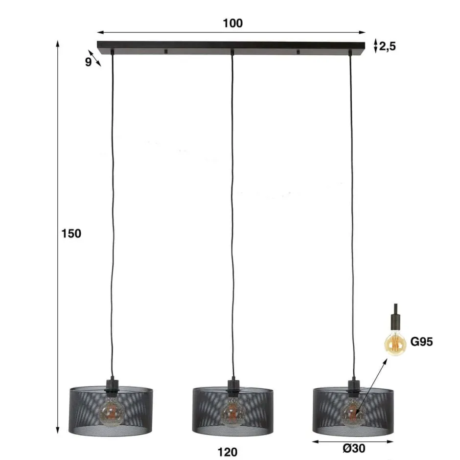 Hanglampen*HUUS Hanglamp Mendy