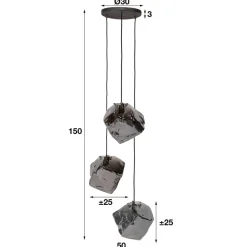 Hanglampen*HUUS Hanglamp Rocco