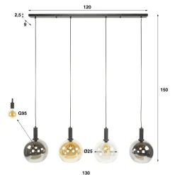 Hanglampen*HUUS Hanglamp Sjors