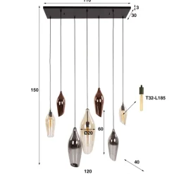 Hanglampen*HUUS Hanglamp Wendy – Horizontaal
