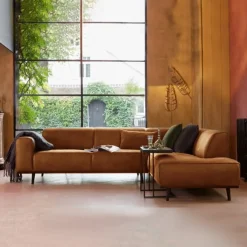 Hoekbanken|Zitbanken*HUUS Hoekbank Statement Cognac