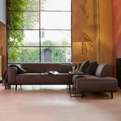 Hoekbanken|Zitbanken*HUUS Hoekbank Statement Cognac