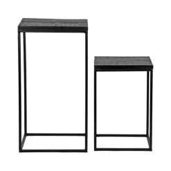 Overig*HUUS Plantenzuil set Vico Zwart