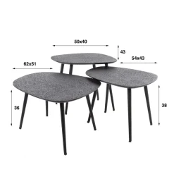Salontafels*HUUS Salontafelset Bettie