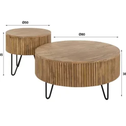 Salontafels*HUUS Salontafelset Hunter