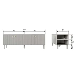 Tv-Meubels*HUUS TV-meubel Madu