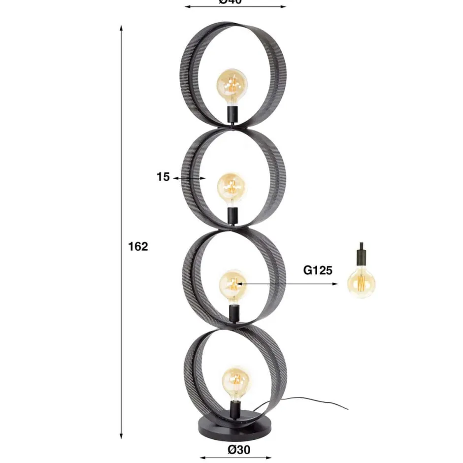 Vloerlampen*HUUS Vloerlamp Angelo