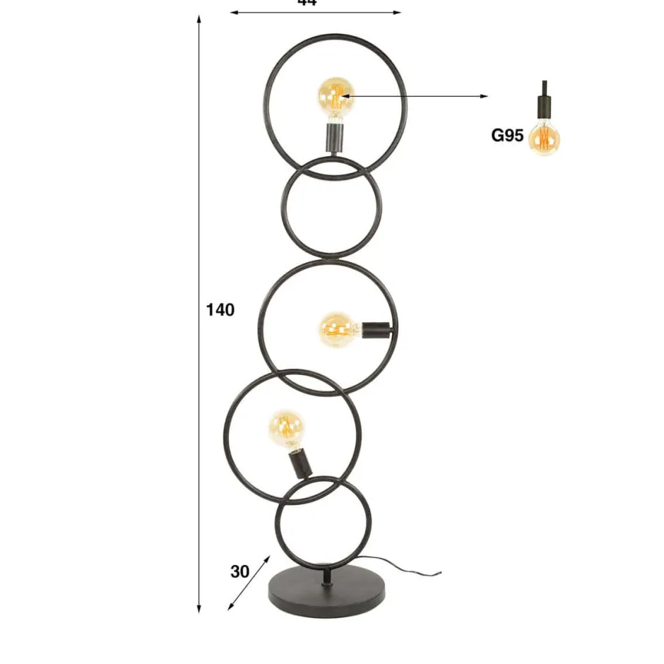 Vloerlampen*HUUS Vloerlamp Ceasar