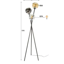 Vloerlampen*HUUS Vloerlamp Gwen
