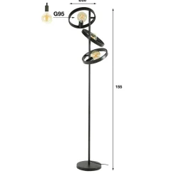 Vloerlampen*HUUS Vloerlamp Harriet