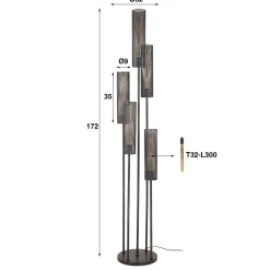 Vloerlampen*HUUS Vloerlamp Sjuul