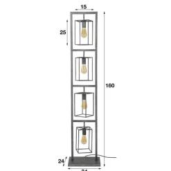 Vloerlampen*HUUS Vloerlamp Zara