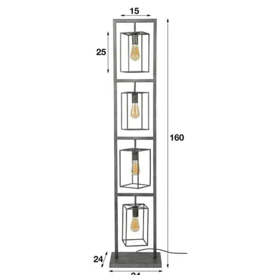 Vloerlampen*HUUS Vloerlamp Zara